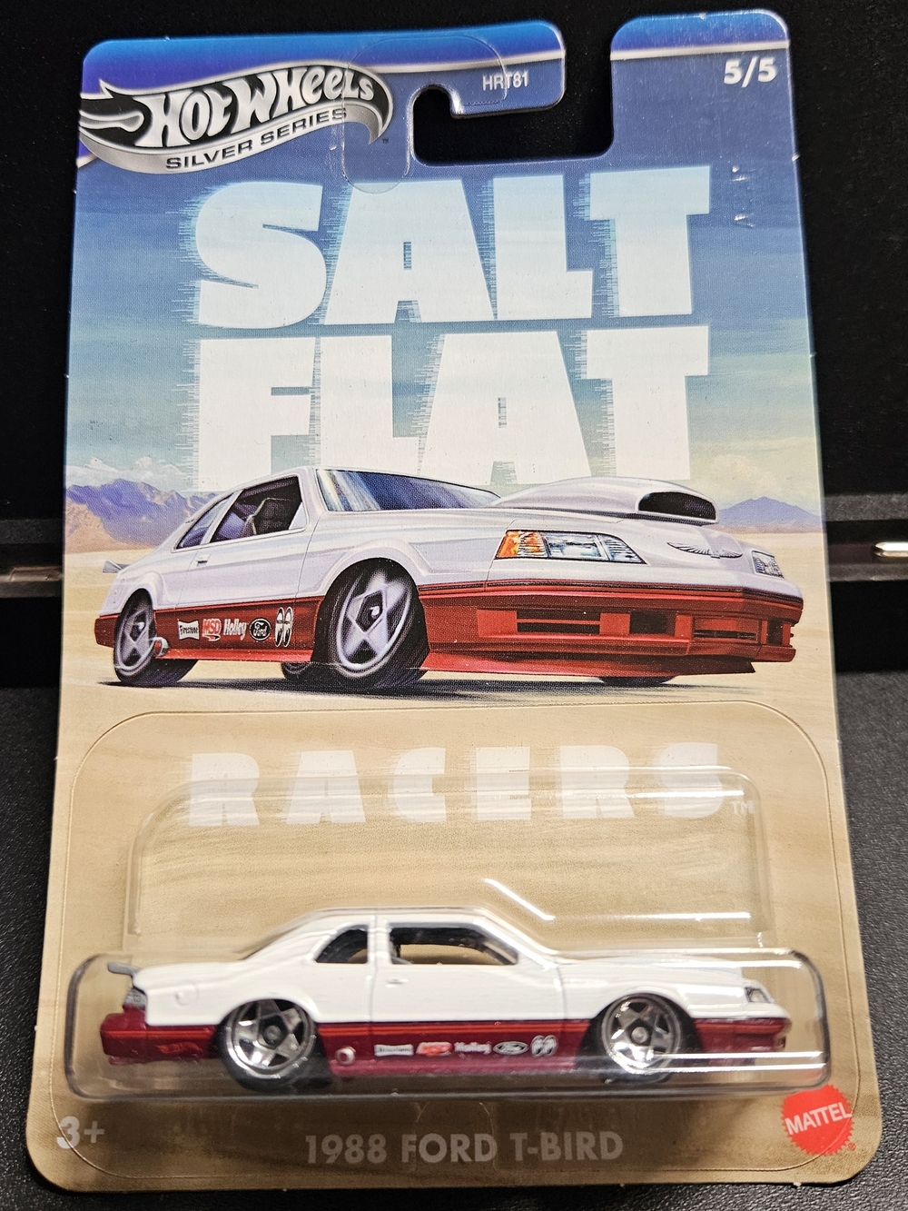 1988 Ford T-Bird Toy Car - White & Red